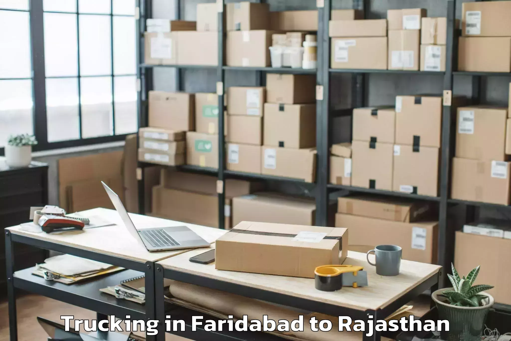 Top Faridabad to Ghatol Trucking Available